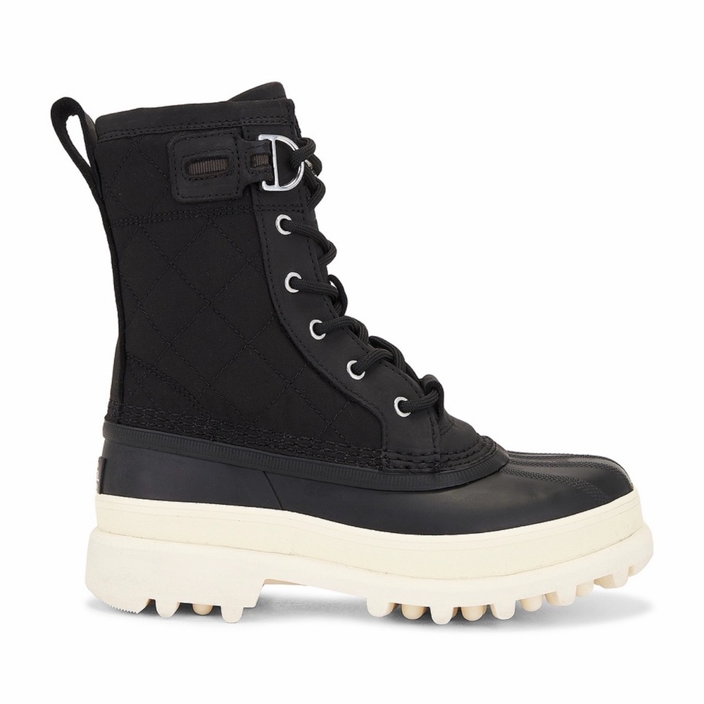 Sorel Black and Cream Winter Boots